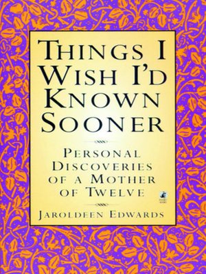 cover image of Things I Wish I'd Known Sooner